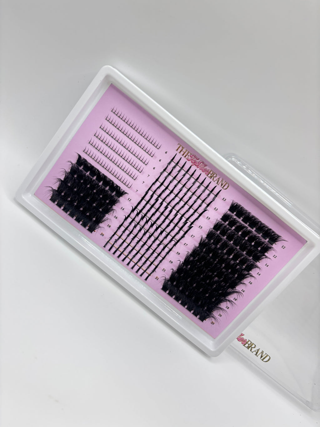 TOP TIER LASH CLUSTERS, SPIKES, AND BOTTOM TRAY